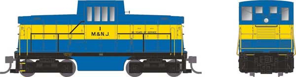 Rapido 48555 GE 44-Tonner - Sound and DCC -- Middletown & New Jersey #1 (blue, yellow) HO Scale