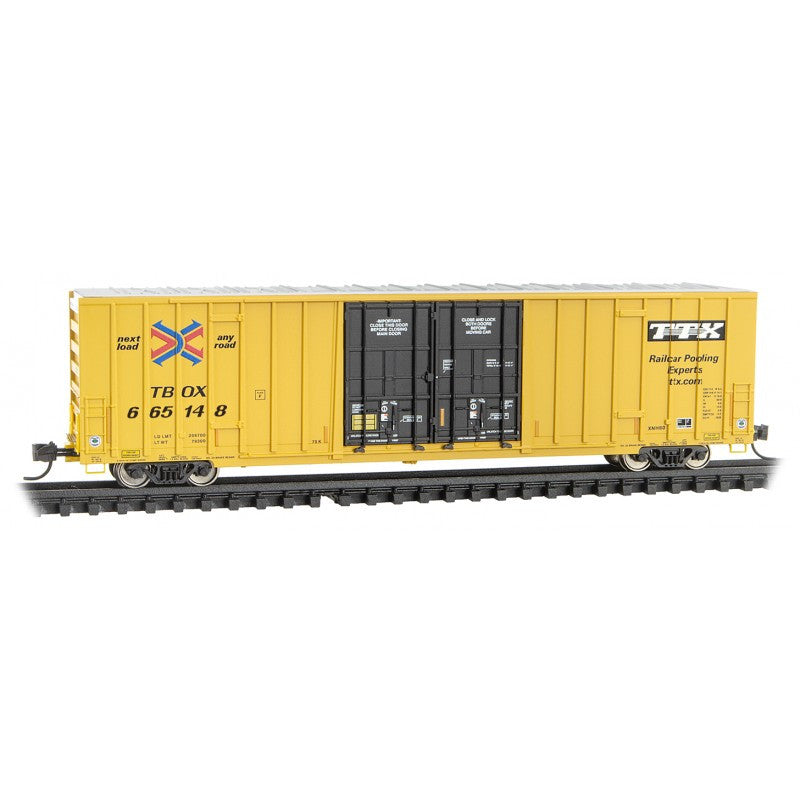 MICRO TRAINS 12353011 60' Rib Side High Cube Boxcar TTX ver. 1 #2 Rd#665148 N Scale