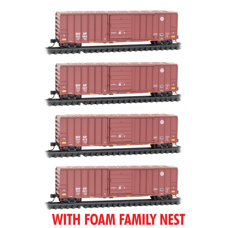 Micro Trains 993 00 193 BNSF 4-pk- RP#193 N Scale