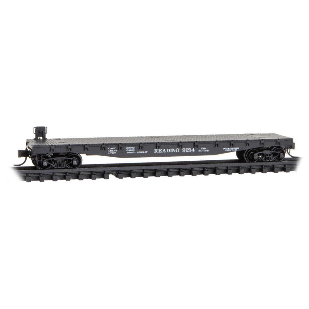 MICRO TRAINS 045 00 650 50' Flat Car RDG - Reading Buffer Car #9214 N Scale