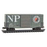 MICRO TRAINS 101 44 011 40’ high cube boxcar NP Northern Pacific weathered #281075 N Scale