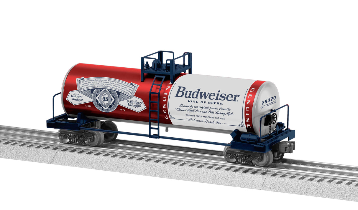 Lionel 2228320 Budweiser Uni-Body Tank Car (O Scale)