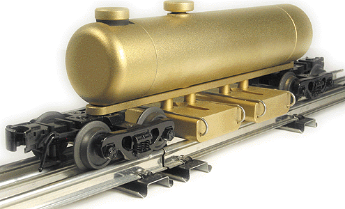 CMXO O Scale 3 rail Products Clean Machine Track Cleaning Car (Brass) CMX Products # 226-CMXO YANKEEDABBLER