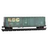 MICRO TRAINS 181 44 320 50' BOX CAR RDG - Reading #17128 Weathered N Scale