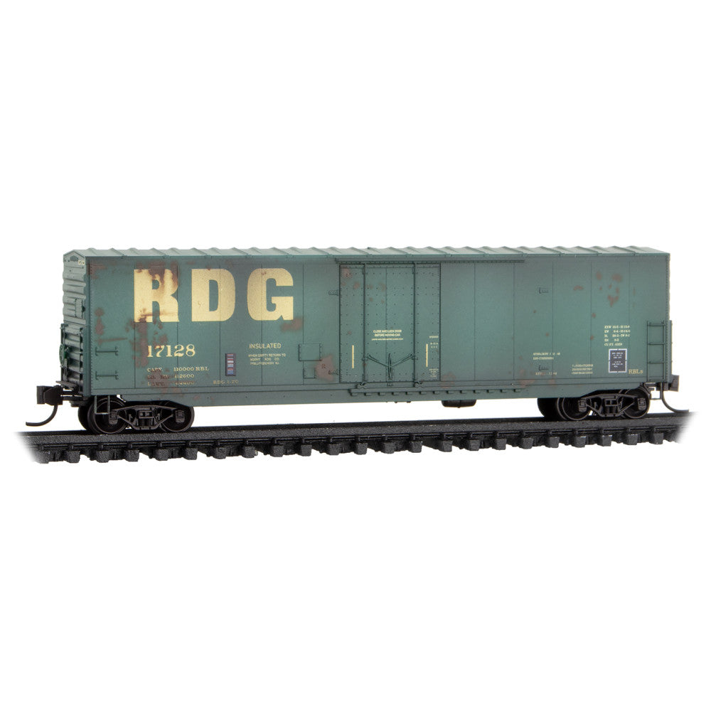 MICRO TRAINS 181 44 320 50' BOX CAR RDG - Reading #17128 Weathered N Scale