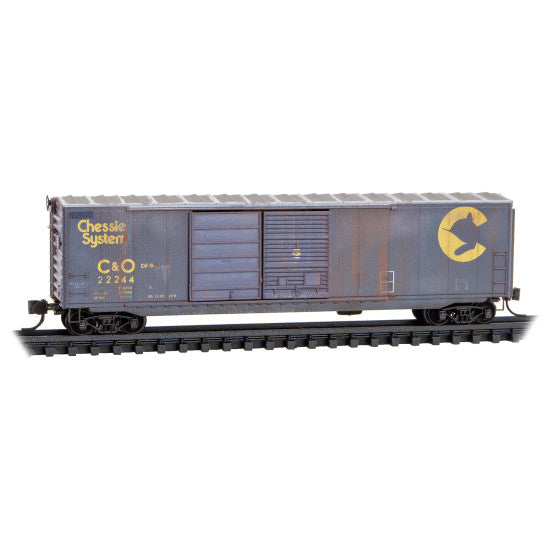 Micro-Trains 983 05 053 Chessie System weathered 2-Pack JEWEL CASES N Scale