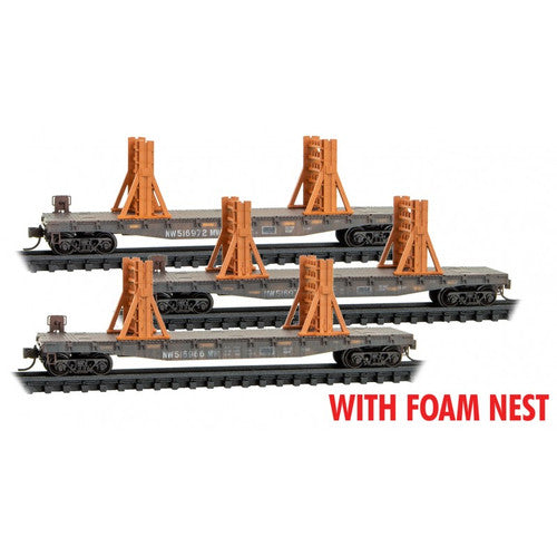 Micro Trains 993 02 220 NS Norfolk Southern Ribbon Rail #1 3 Pack N Scale