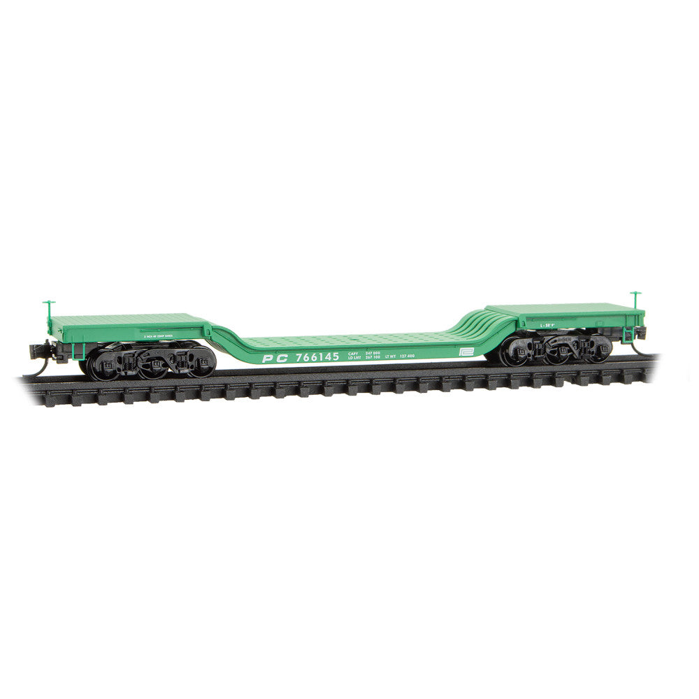 MICRO TRAINS 109 00 300 Depressed Center Flat Car PC Penn Central #766145 N Scale