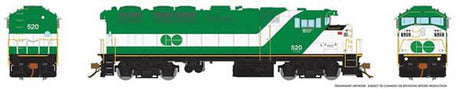Rapido 19503 GMD F59PH - GO Transit #528 (As-Delivered; green, white) LokSound and DCC HO Scale