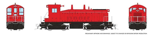 Image for 606-27598 EMD SW9 DCC Indust red