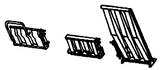 Details West 1017 Intermodal Details -- Bridge Plates for Piggyback Flats pkg(2)  (SCALE HO) Part # 235-1017