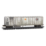 Micro Trains 081 44 040 PC&F Class R-70-13 Steel Mechanical Reefer No Roofwalk - Ready to Run -- Northern Pacific #531 (Weathered, silver, Medium Monad Logo) N Scale