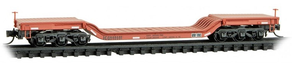 MICRO TRAINS 109 00 310 Depressed Center Flat Car ICG Illinois Central Gulf #940601 N Scale