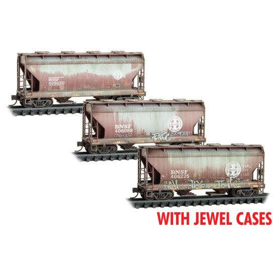 Micro-Trains 983 05 076 BNSF Weathered 3-Pack N Scale