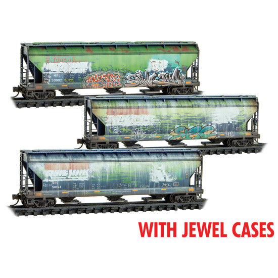 Micro-Trains 983 05 077 MRL Montana Rail Linke Weathered 3-Pack N Scale