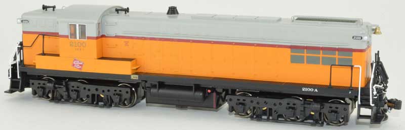 Bowser 25103 Baldwin AS-616 Milwaukee Road (As-Delivered, orange, gray, maroon) #2100 w/LokSound & DCC HO Scale