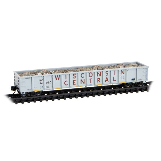 Micro Trains 170 00 020 52'6" Greenville 2494 Mill Gondola - Ready to Run -- Wisconsin Central Rd# 54080 N Scale