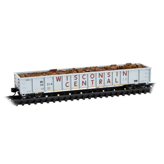 Micro Trains 170 00 020 52'6" Greenville 2494 Mill Gondola - Ready to Run -- Wisconsin Central Rd# 54214 N Scale