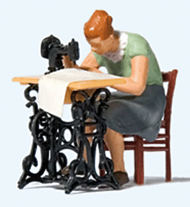 Image for 590-28183 Woman At Sewing Machine