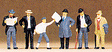 Image for 590-12133 1900's passengers-men  6/