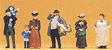 Image for 590-12176 1900s Passers-By 7/