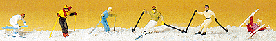 Image for 590-10313 Down-Hill Run Skiers 6/