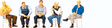 Image for 590-10579 Seated Men Waiting 5/
