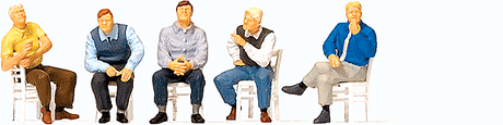 Image for 590-10579 Seated Men Waiting 5/