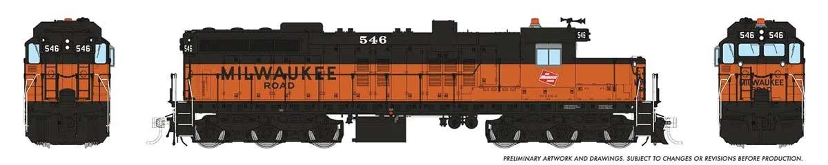 Image for 606-50631 EMD SD10 DCC MILW #546