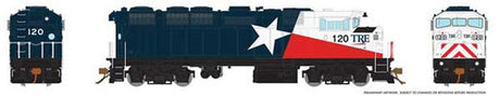 Rapido 19526 GMD F59PH - Trinity Rail Express TRE #121 (solid blue, red, white) LokSound and DCC HO Scale