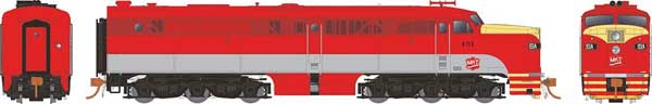 Rapido 23556 ALCO PA1 MKT - Missouri-Kansas-Texas #151A (red, gray, yellow) w/LokSound & DCC HO Scale