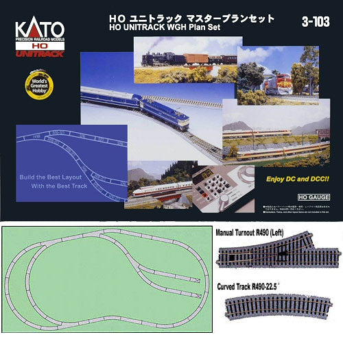 KATO 3-103 WGH World's Greatest Hobby Track Set HO Scale