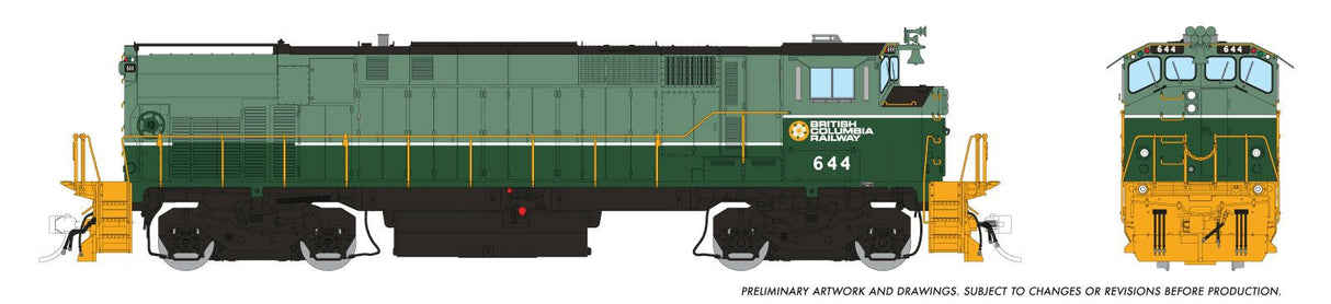 Rapido 33525 M420 + M420B BCR - Two-Tone Green Scheme: #644 + #683 with DCC & Sound HO Scale