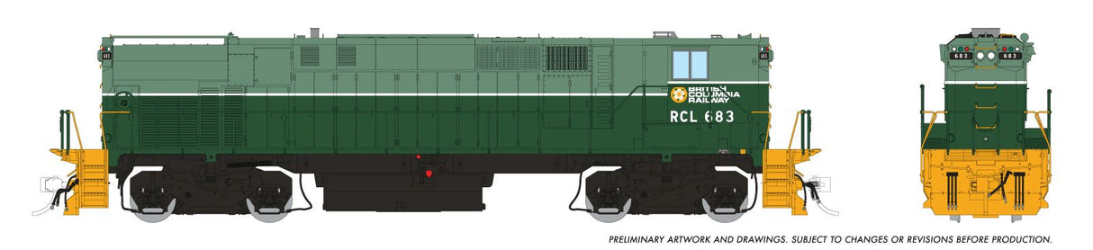 Rapido 33525 M420 + M420B BCR - Two-Tone Green Scheme: #644 + #683 with DCC & Sound HO Scale