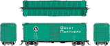Rapido 155003 40' 12-Panel Boxcar GN Great Northern (Glacier Green, black, white) #21890 HO Scale