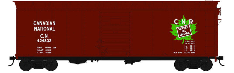 Bowser 2-5741 40' Boxcar CN Canadian National #424459 Serves All Canada HO Scale