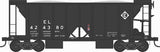Bowser 43109 70-Ton 2-Bay Ballast Hopper - EL Erie Lackawanna #424388 (black, Small Logo) HO Scale