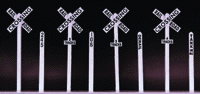 Image for 628-660 Crossbuck & milepost set