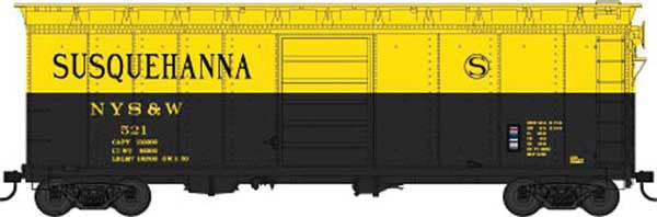 Bowser 42459 NYSW - Susquehanna #523 40' Boxcar HO Scale