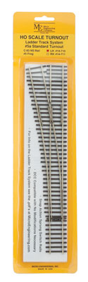 Micro Engineering 14-710 HO Code 83 #5a Left Hand Standard Ladder Track System HO Scale