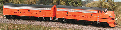 Bowser 23317 F7 A/B set WP - Western Pacific -  DC (SCALE=HO)  Part #6-23317