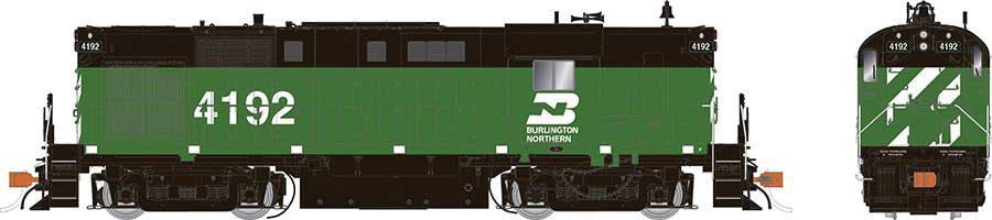 Rapido 31556 ALCO RS-11 BN -Burlington Northern #4197 (Cascade Green, black, white) w/LokSound & DCC HO Scale