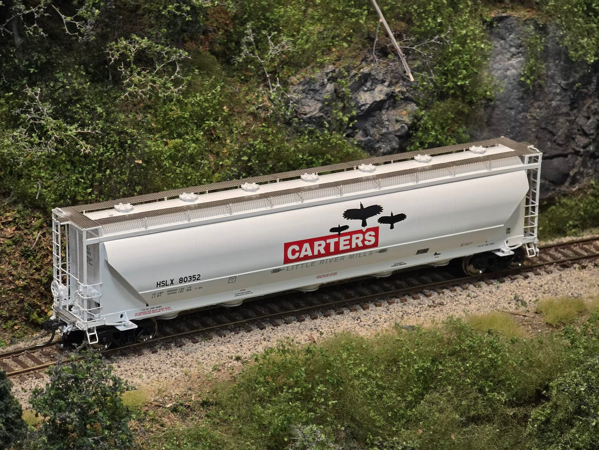 HomeShops HFH-017-002 HSLX 80375 - HO-Scale Carter's Little River Mills Prairie Shadows Thrall PD5000 Covered Hopper