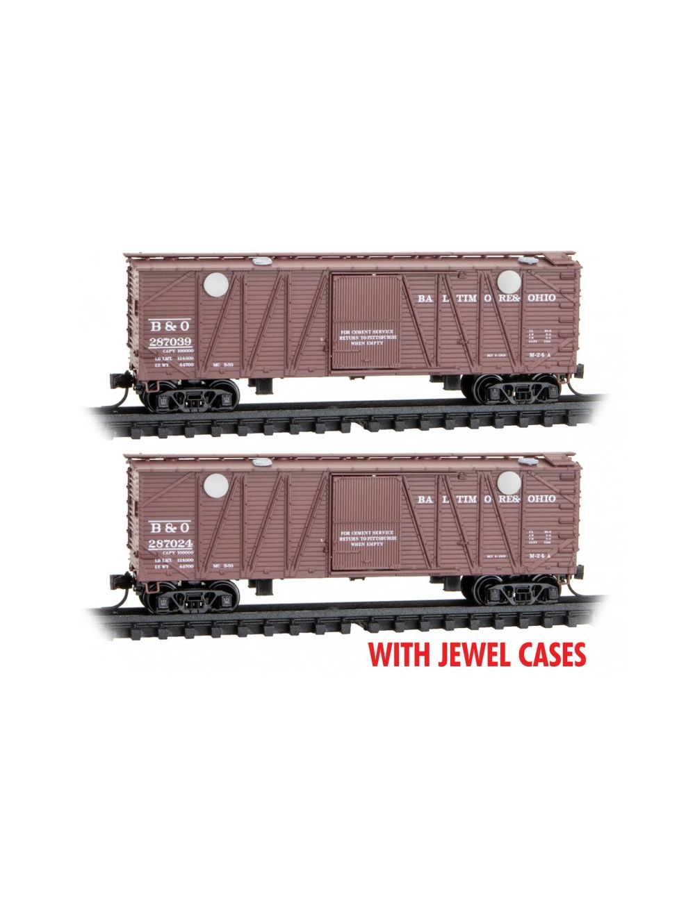 MICRO TRAINS 983 02 210 Cement Hopper B&O Baltimore & Ohio 2 pack N Scale