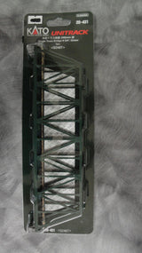 Kato 20-431 Unitrack 248mm (9 3/4") Single Track Truss Bridge, Green; N Scale, 20431