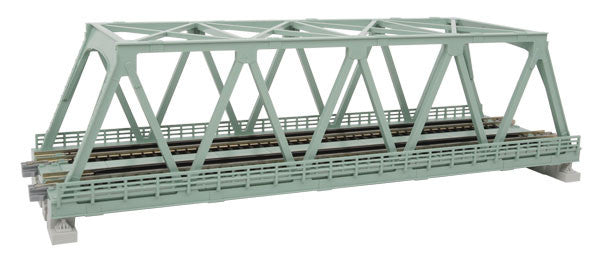 Kato 20-439 248mm (9 3/4") Double Track Truss Bridge, Light Green; N Scale, 20439