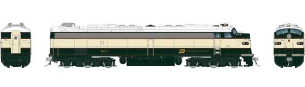 Rapido 28814 EMD E8A HEP Burlington Northern #9925 (Executive Scheme, dark green, cream) with DCC & Sound HO Scale