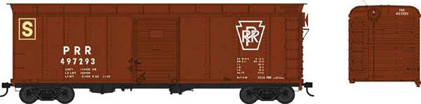 Bowser 42342 X-31a Inset Roof Single Door Boxcar PRR - Pennsylvania #497293 (Scale=HO) Part 6-42343