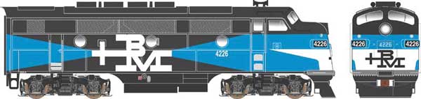 Bowser 24625 F3A B&M Boston & Maine #4226 (black, blue, white, Alternate B&M Design) DCC & Sound HO Scale