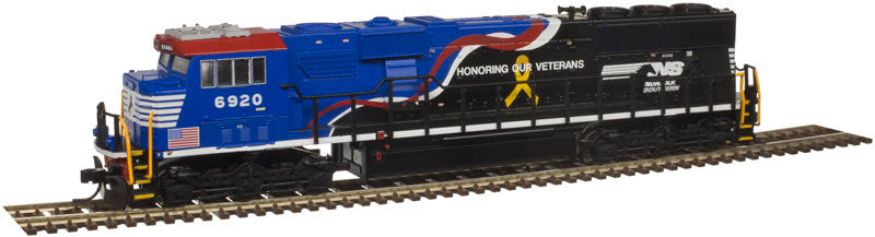 ATLAS 40003989 SD60E NS - Norfolk Southern Honoring Our Vetrans #6920 with Ditch Lights DCC & Sound N Scale